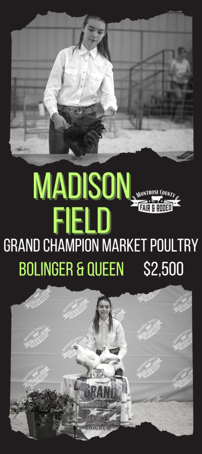Madison Field Grand Champion Market Poultry